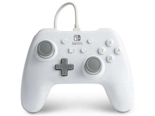 White Wired Pro Controller for Switch - Image 2