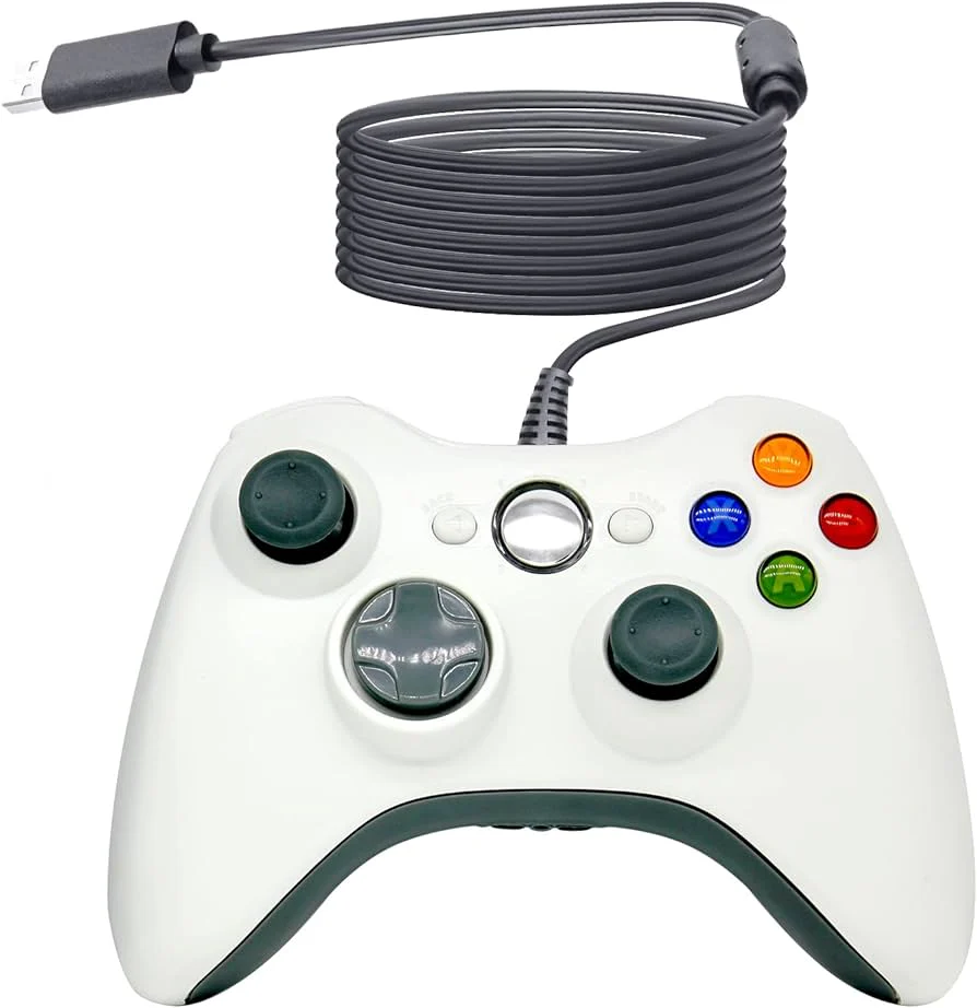 Wired Controller (White) for XBOX 360