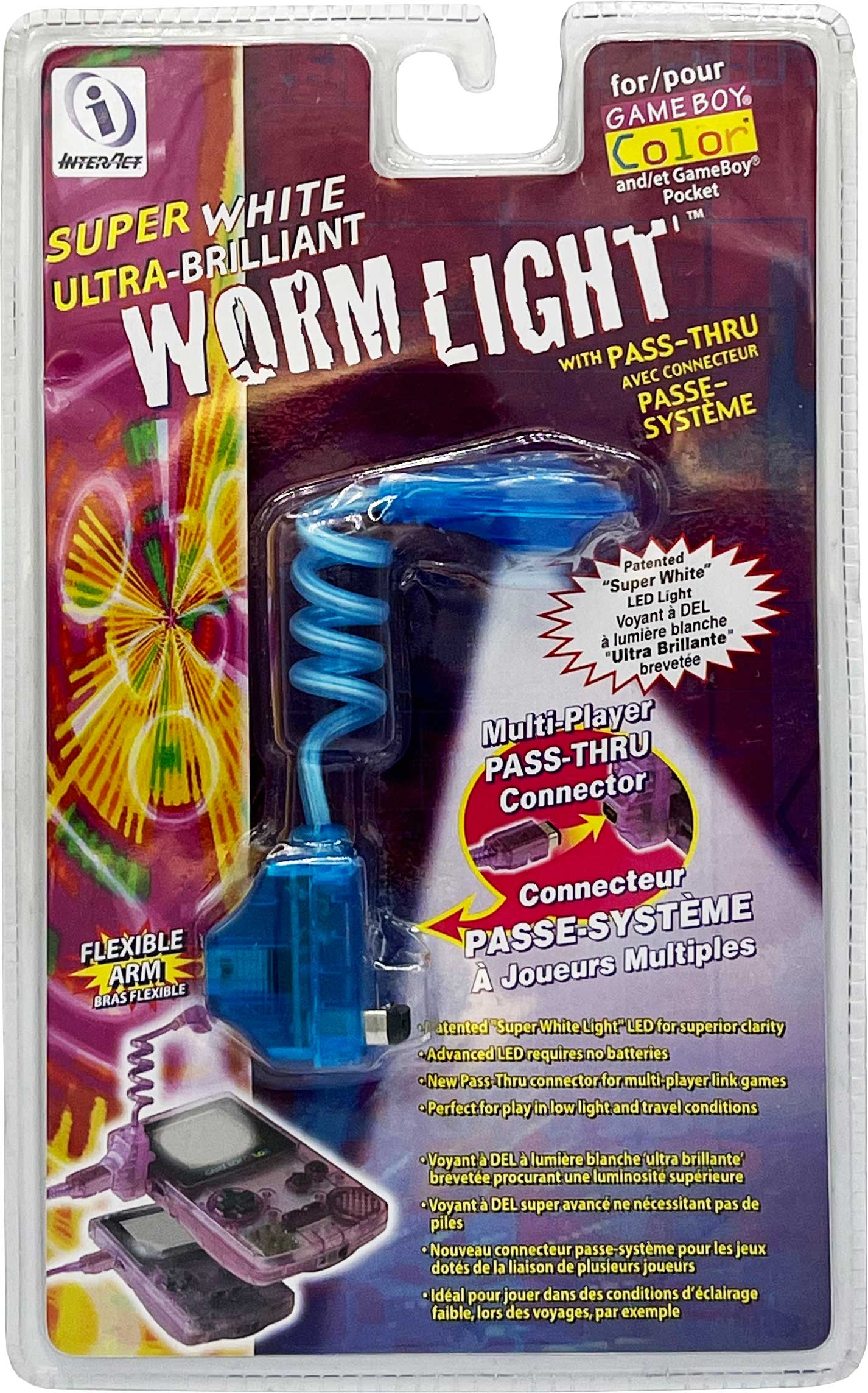 Worm Light (Blue) for Game Boy Color
